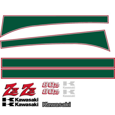 Aftermarket New Fits kawasaki Wheel Loader 80ZIV Decal Set KAW80ZIVDECALSET